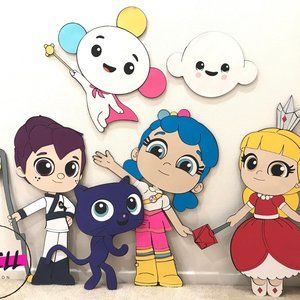 Handmade True and Rainbow Kingdom Decoration Cut Out SET